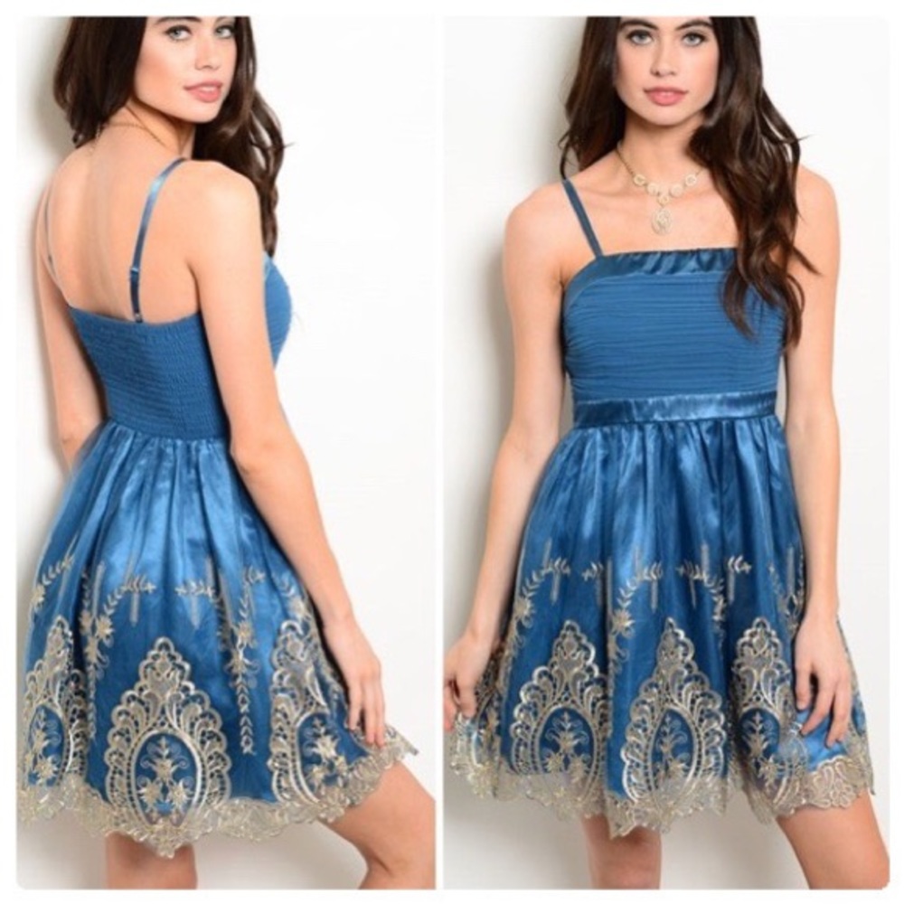 Indigo Girl Party Mini Dress - Picture 10 of 10